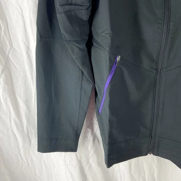 Nike Mens Purple Dri-Fit Black Team Disruption Full Zip Jacket